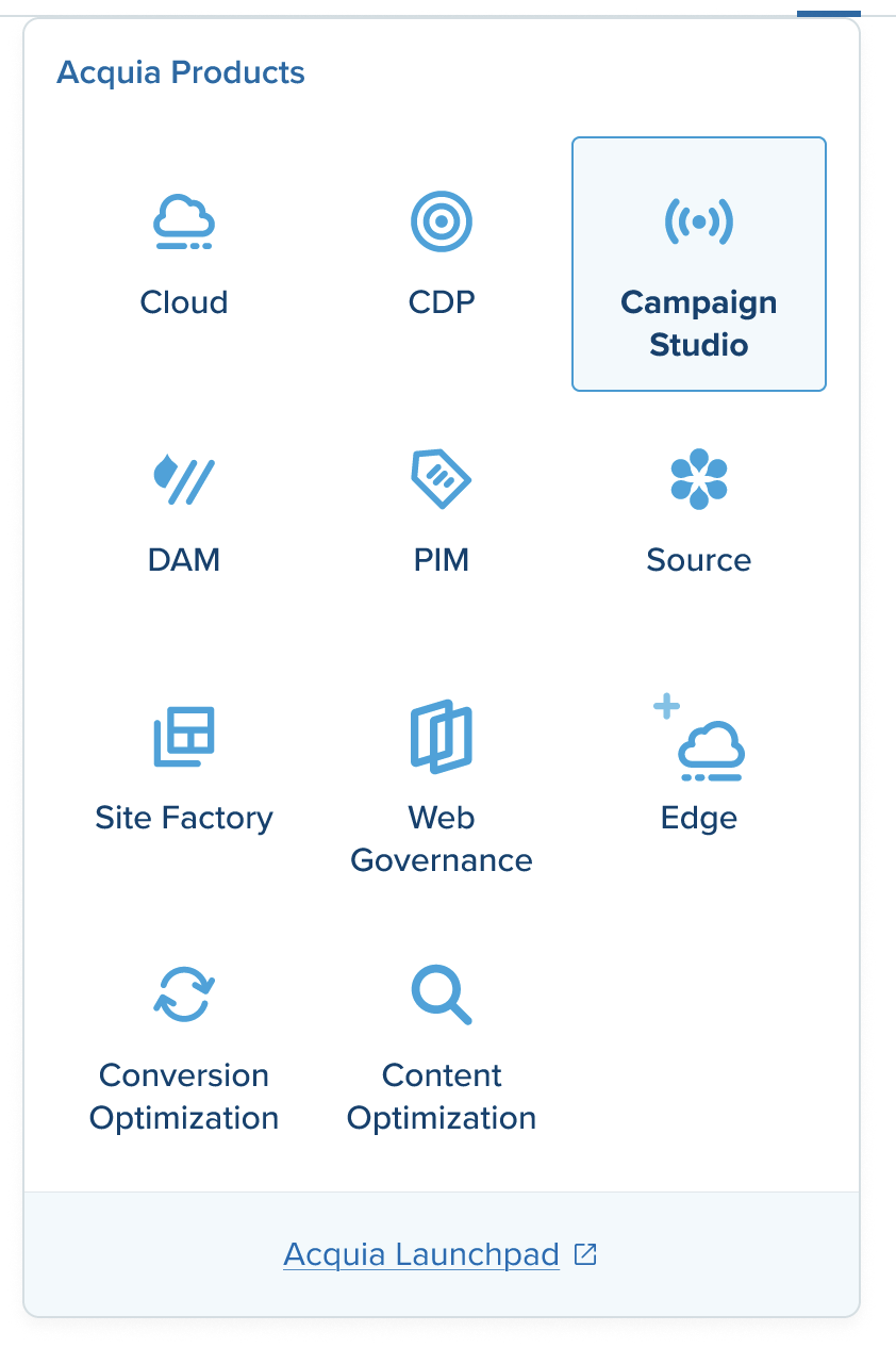 Final redesign of the app picker menu